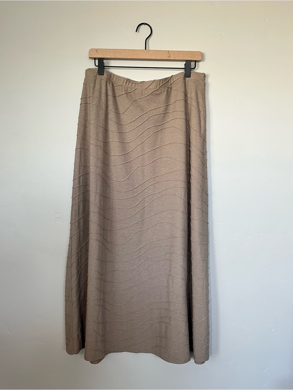 Christopher & Banks | Tan Textured Maxi Skirt